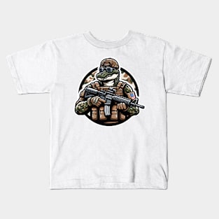 Tactical Crocodile Operator Kids T-Shirt